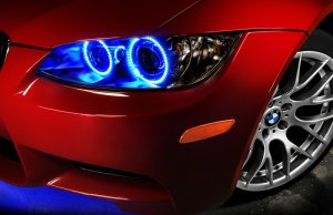 BMW M3 Fog Halo Kit - ORACLE Lighting - LED Projector - Red - `08-`13